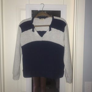 navy blue/light grey sweater , worn 2 times